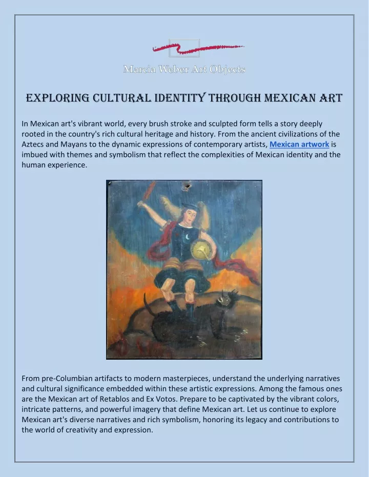 exploring cultural identity through mexican art