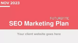 SEO Plan Presentation PPT