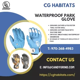 Waterproof Park Gloves - CG Habitats