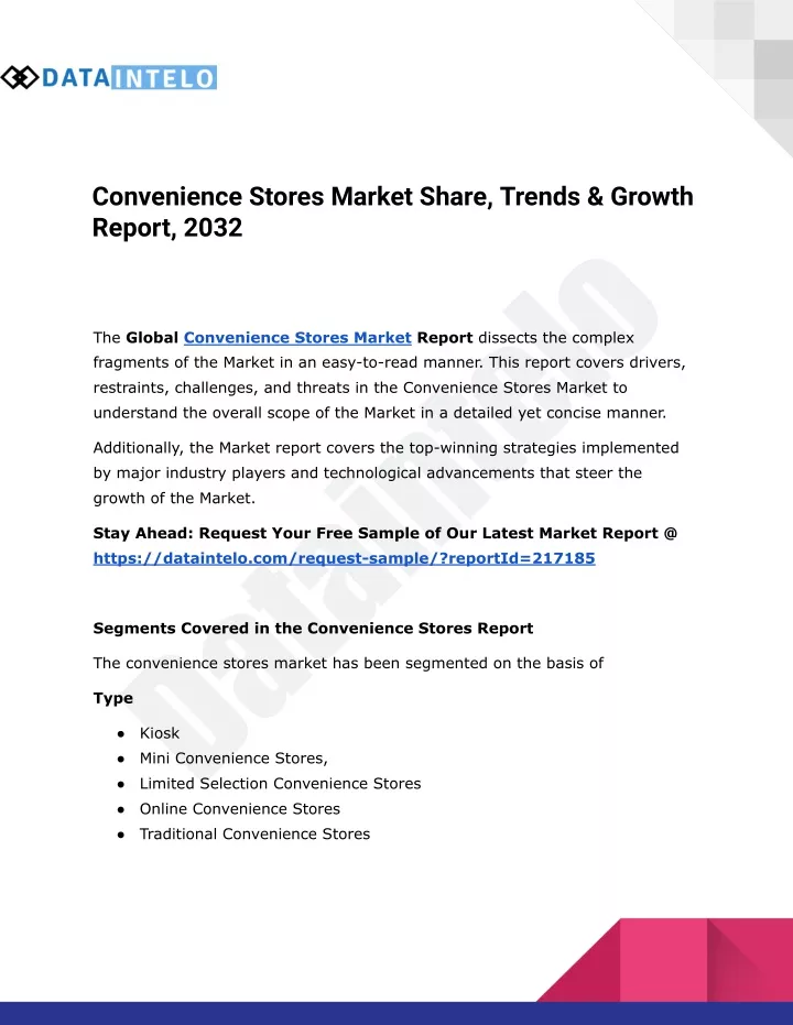 convenience stores market share trends growth