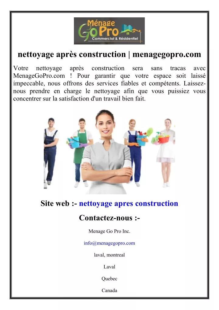 nettoyage apr s construction menagegopro com