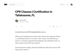 CPR Classes _ Certification in Tallahassee, FL