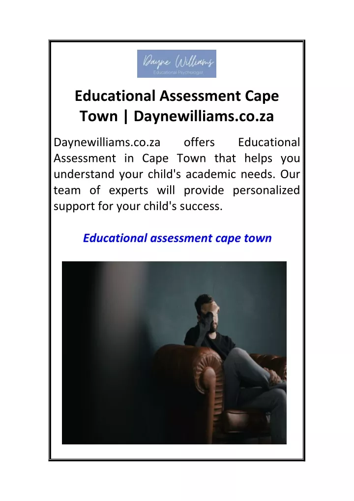 educational assessment cape town daynewilliams