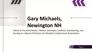 Gary Michaels (Newington, NH) - A Prominent Realtor