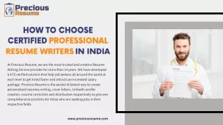 How to Choose Certified Professional Resume Writers in India