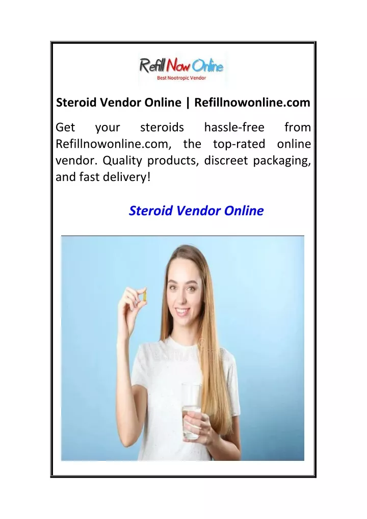 steroid vendor online refillnowonline com