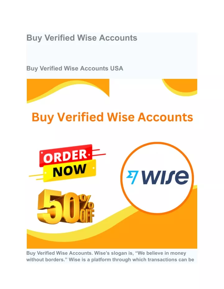 buy verified wise accounts