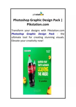 Photoshop Graphic Design Pack   Pikstation.com