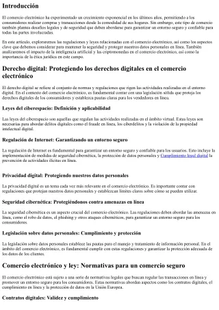 Comercio electrónico: regulaciones para un comercio seguro en línea