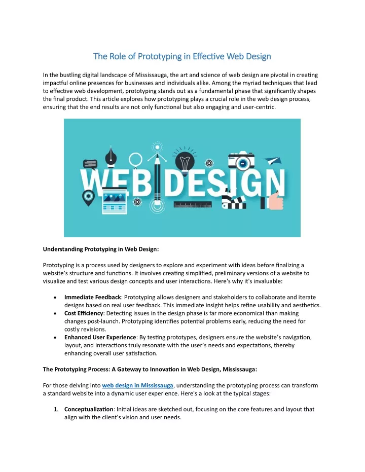 the role of prototyping in effective web design