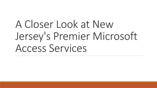 A Closer Look at New Jersey's Premier Microsoft Access Services