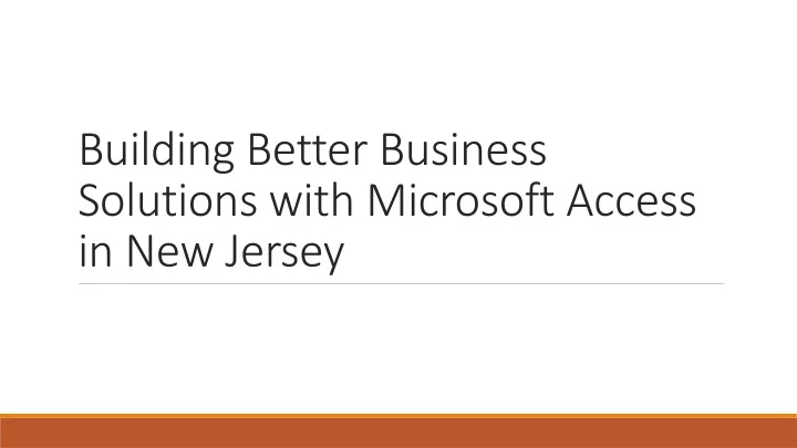 building better business solutions with microsoft