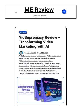 VidSupremacy Review – Transforming Video Marketing with AI