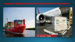 container shipping guide deciphering sizes
