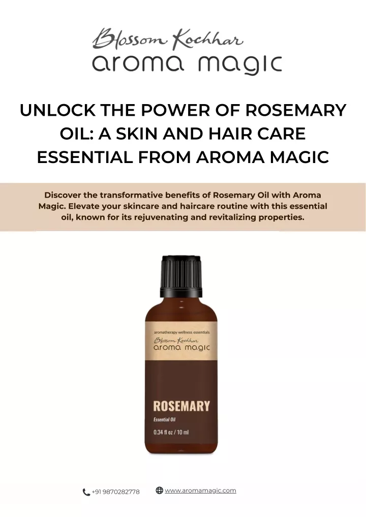 PPT - Unlock the Power of Rosemary Oil A Skin and Hair Care Essential ...