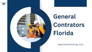 Leading General Contractors in Florida