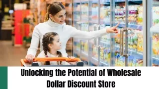 Unlocking the Potential of Wholesale Dollar Discount Stores