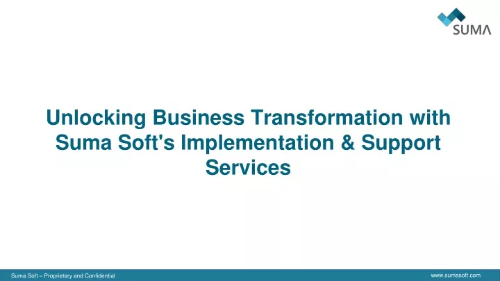 unlocking business transformation with suma soft