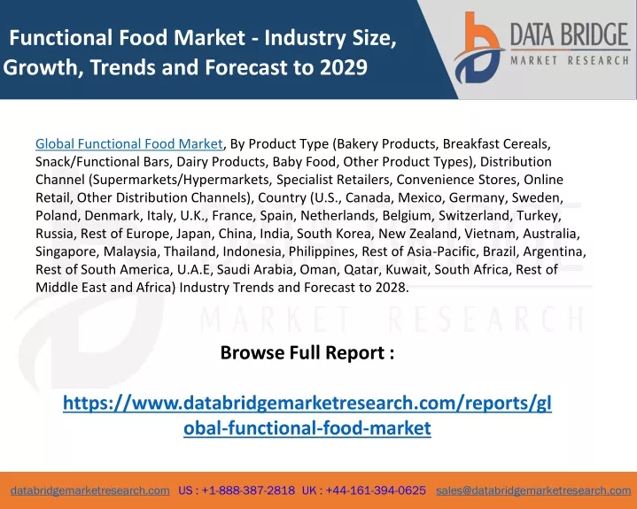 PPT - Global Functional Food Market PowerPoint Presentation, free ...