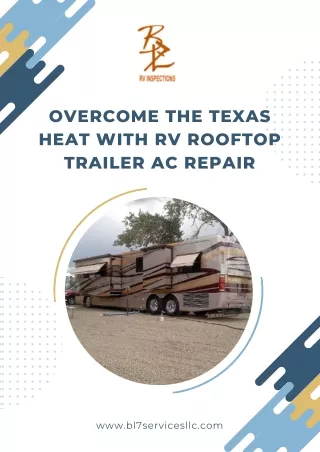 Overcome the Texas Heat with RV Rooftop Trailer AC Repair