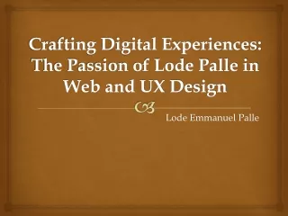 crafting digital experiences the passion of lode palle in web and ux design