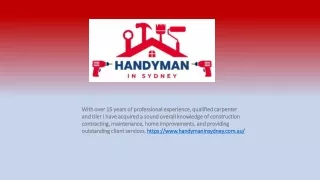 Handyman In Sydney