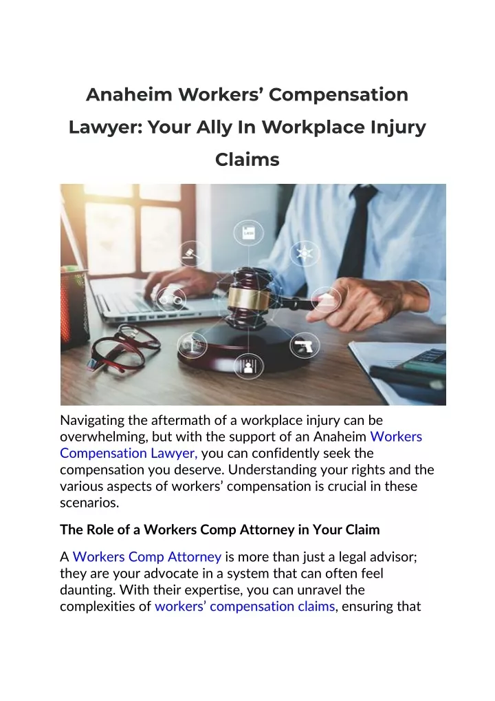 anaheim workers compensation