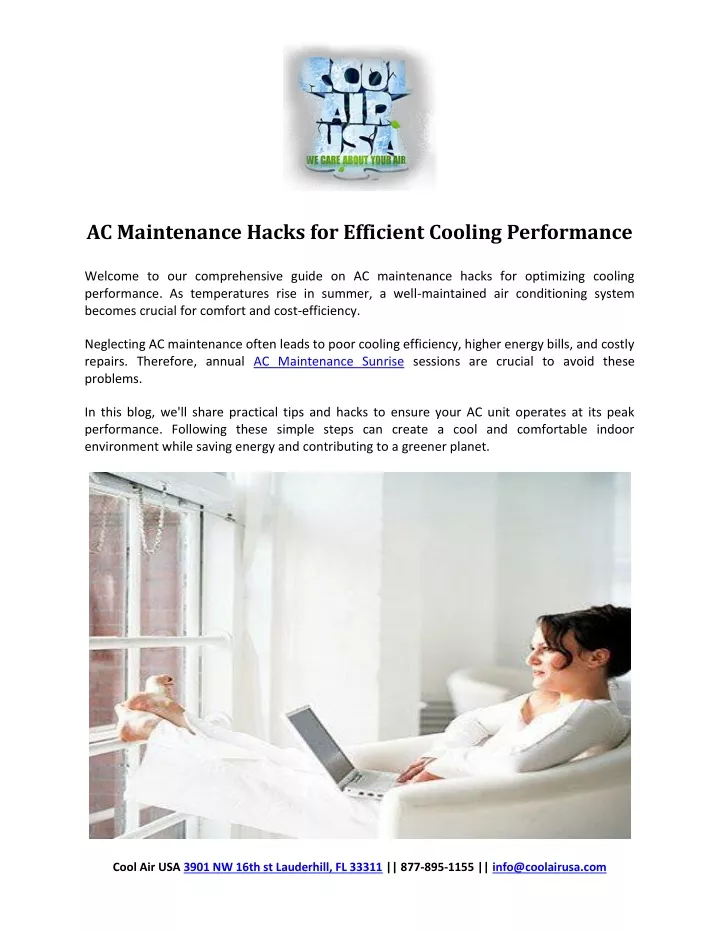 ac maintenance hacks for efficient cooling