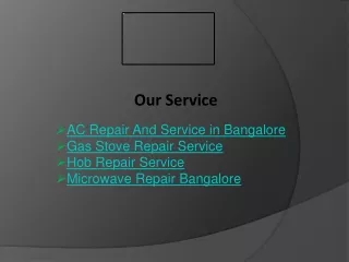 AC Repair And Service in Bangalore