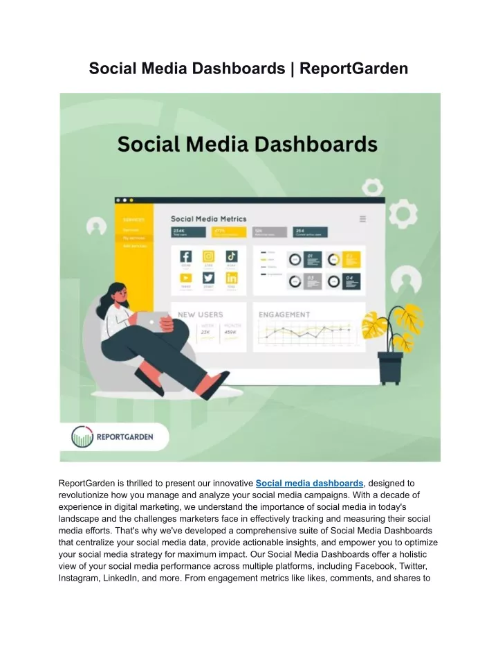 social media dashboards reportgarden
