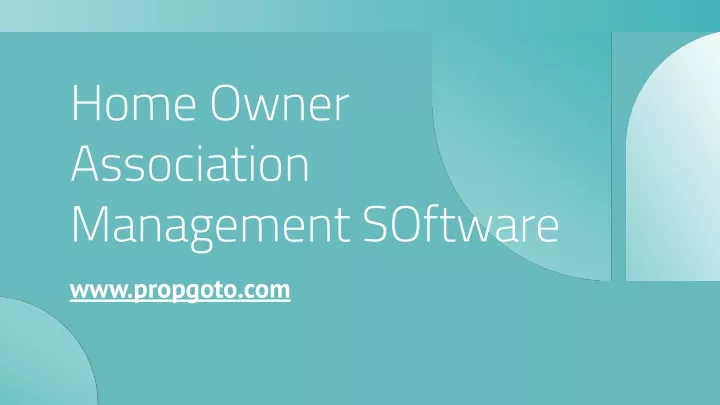 home owner association management software
