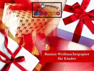 Buntes Weihnachtspapier für Kinder