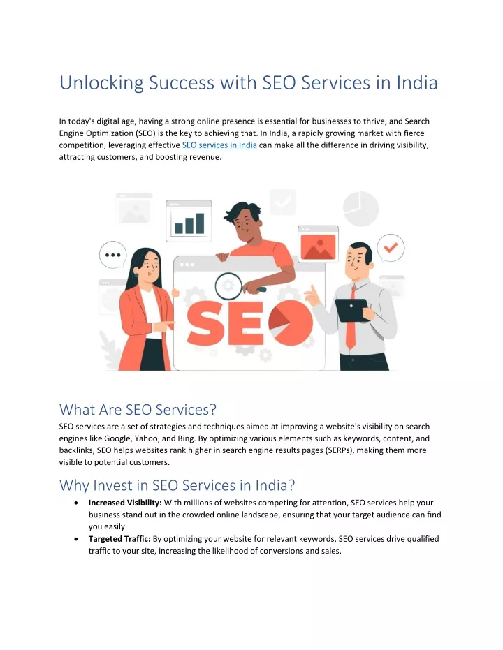 unlocking success with seo services in india