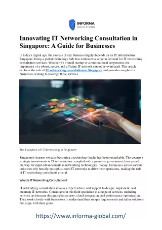 TIG IT Networking Consultation Services