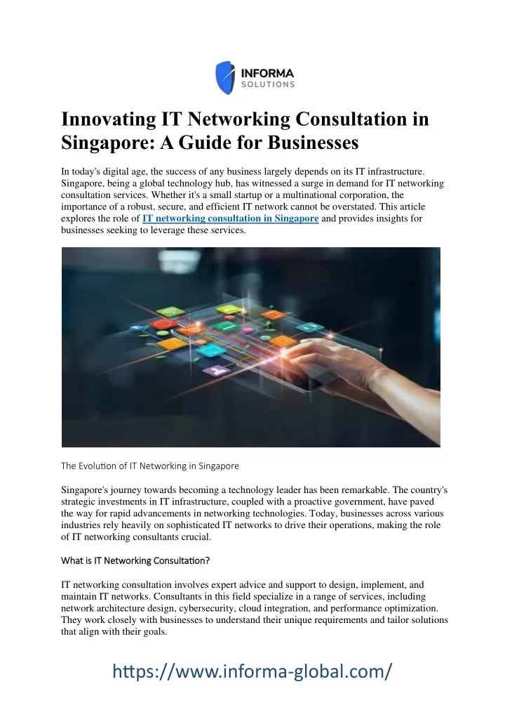 innovating it networking consultation