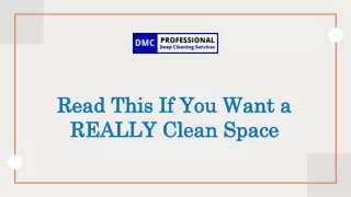 Read This If You Want a REALLY Clean Space