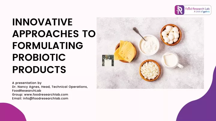 innovative approaches to formulating probiotic