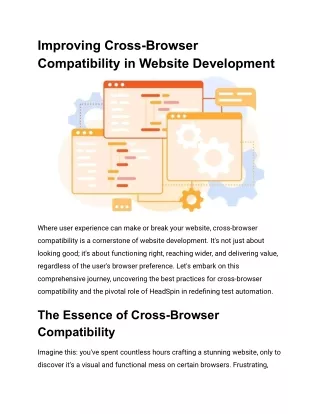 Improving Cross-Browser Compatibility in Website Development