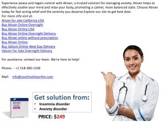 Buy Ativan Online without prescription New york (Ny)