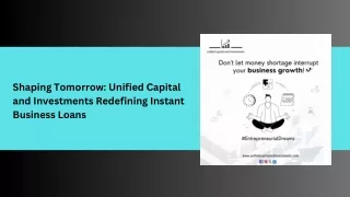 Transforming Business Financing Unified Capital and Investments Strategies