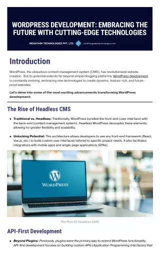 WordPress Development Embracing the Future with Cutting-Edge Technologies
