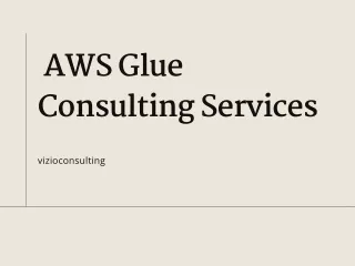 AWS Glue Consulting Services