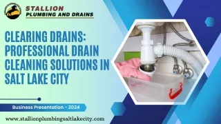 Clearing Drains Professional Drain Cleaning Solutions in Salt Lake City