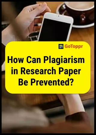 How Can Plagiarism in Research Paper Be Prevented?