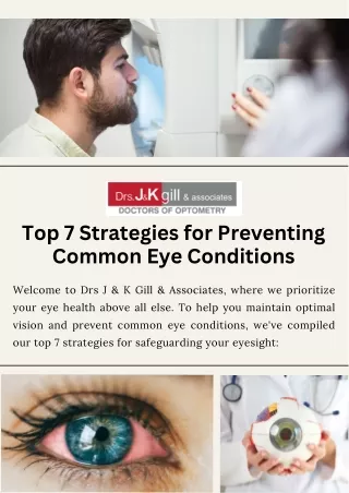 Top 7 Strategies for Preventing Common Eye Conditions