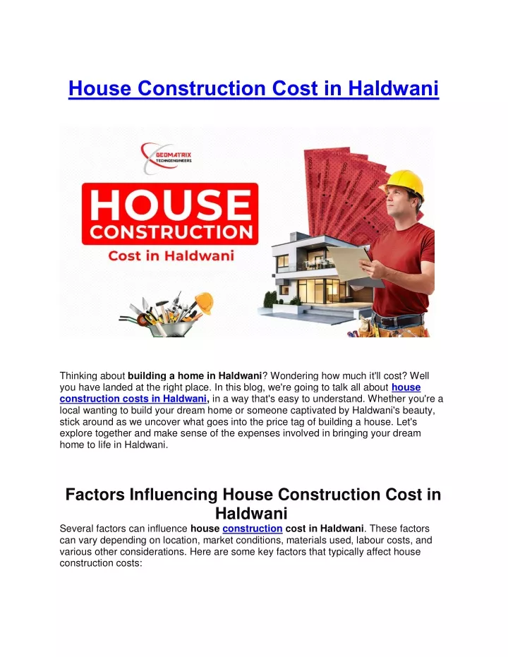 house construction cost in haldwani