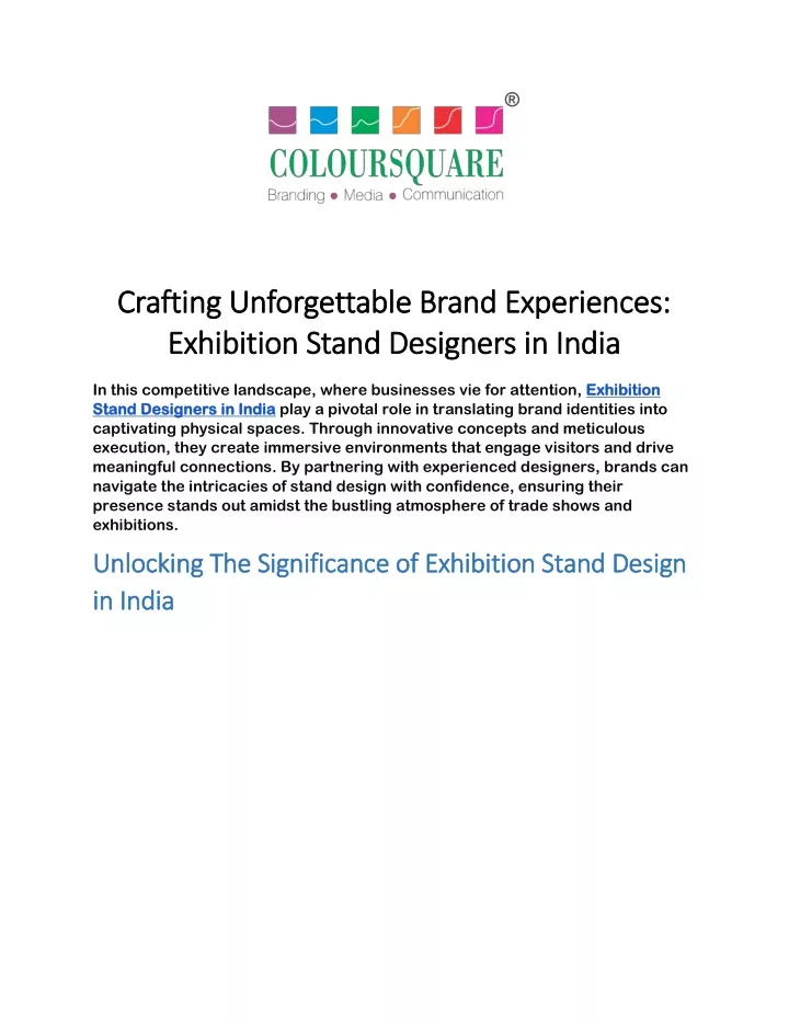 crafting unforgettable brand experiences crafting