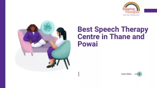 Best Speech therapy centre in Thane / Powai - Shaping Therapies