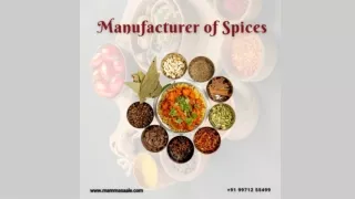 Manufacturer of Spices