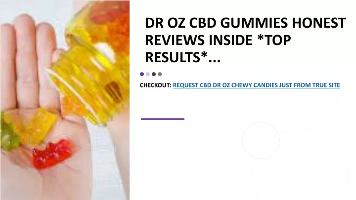 dr oz cbd gummies honest reviews inside